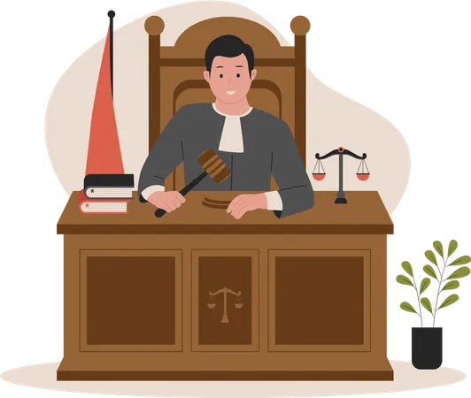 Attorney at law  Illustration