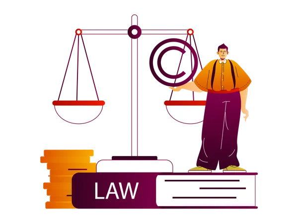 Attorney service  Illustration