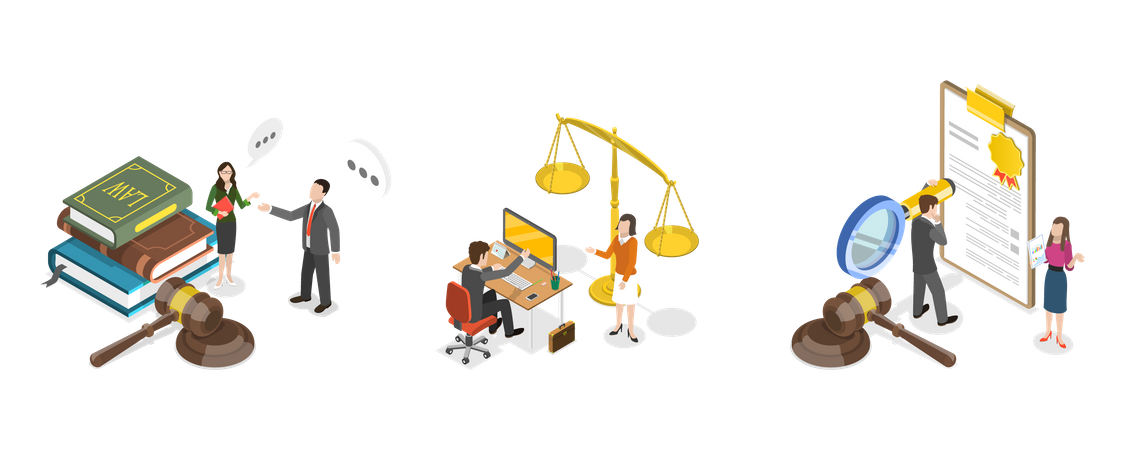 Attorney Service  Illustration