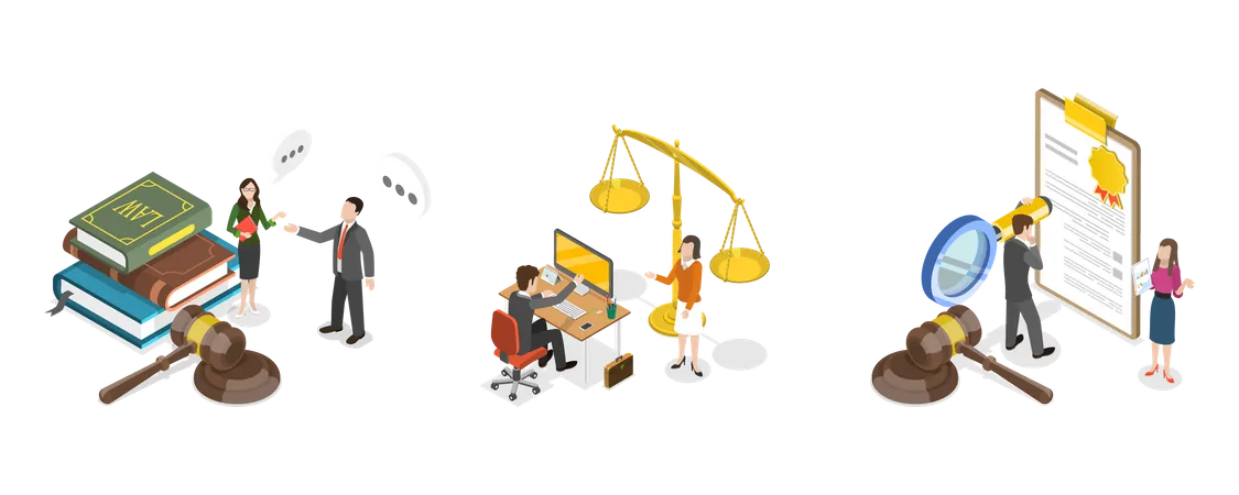 Attorney Service  Illustration