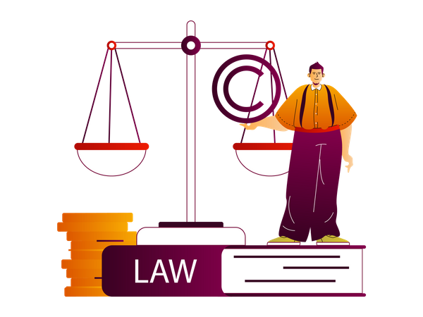 Attorney service  Illustration