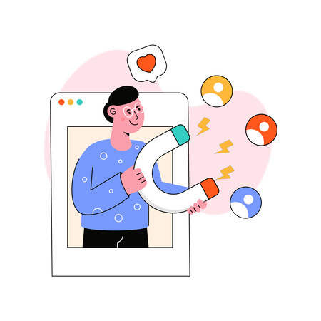 Attracting Customer Illustration