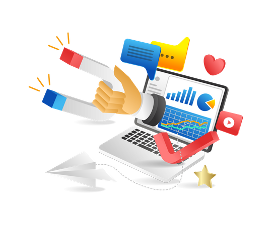 Attracting customer  Illustration