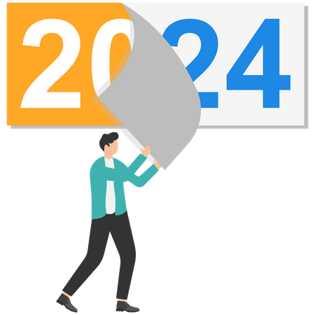 Au revoir 2023  Illustration