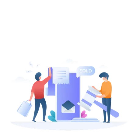 Auction  Illustration