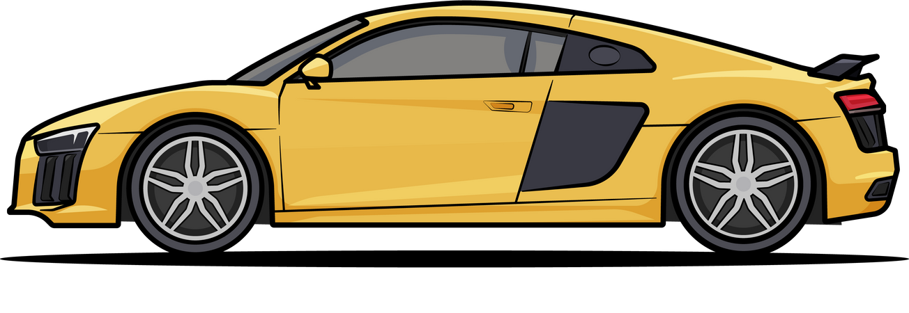Audi r8 Illustration