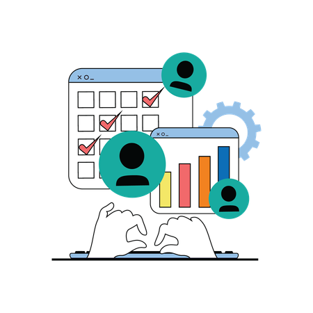 Audience target analysis  Illustration