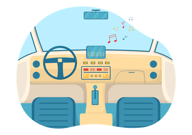 Audio de automóvil  Ilustración