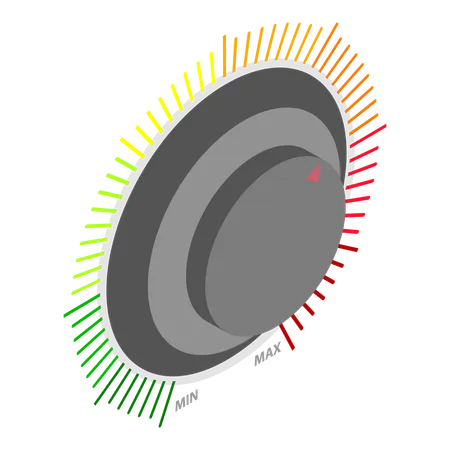 Audio Mixer Dials Illustration
