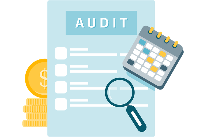 Audit documents  Illustration