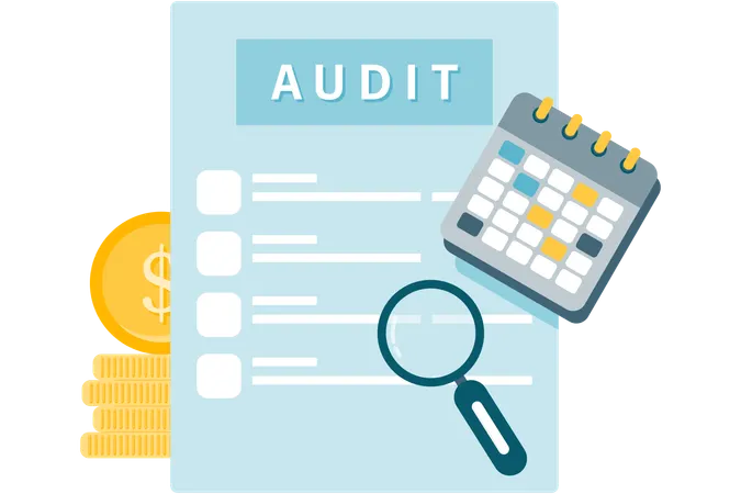 Audit documents  Illustration