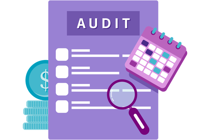 Audit documents  Illustration