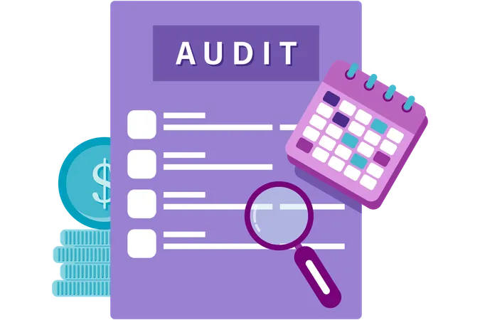 Audit documents  Illustration