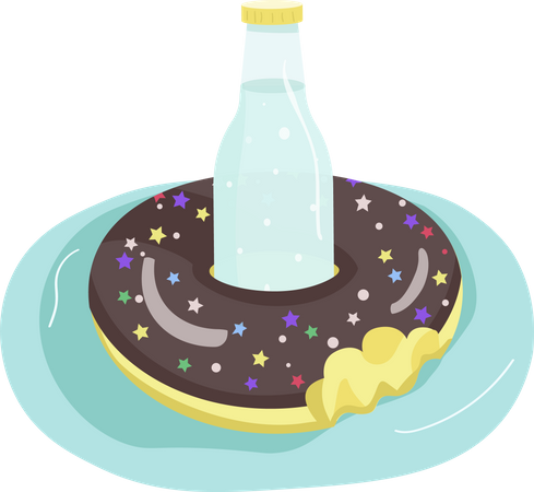 Aufblasbarer Donut  Illustration