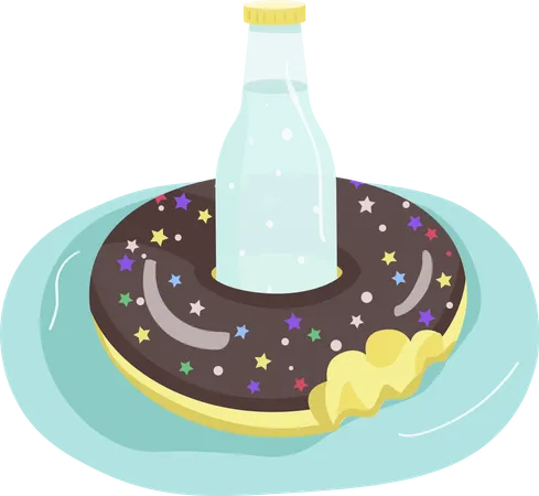 Aufblasbarer Donut  Illustration