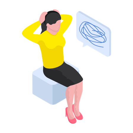 Intrusive Gedanken  Illustration