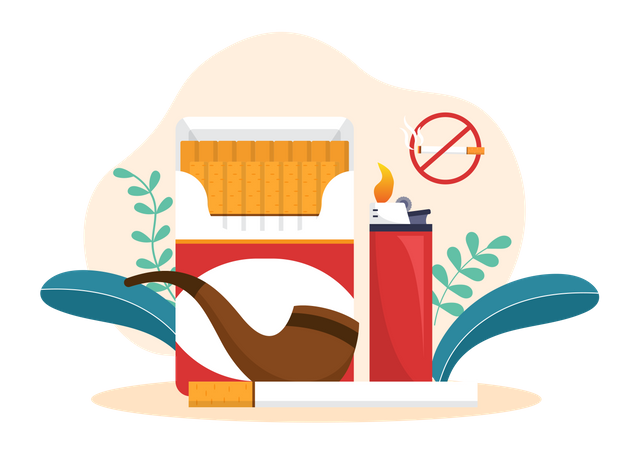 Aufhören zu rauchen  Illustration