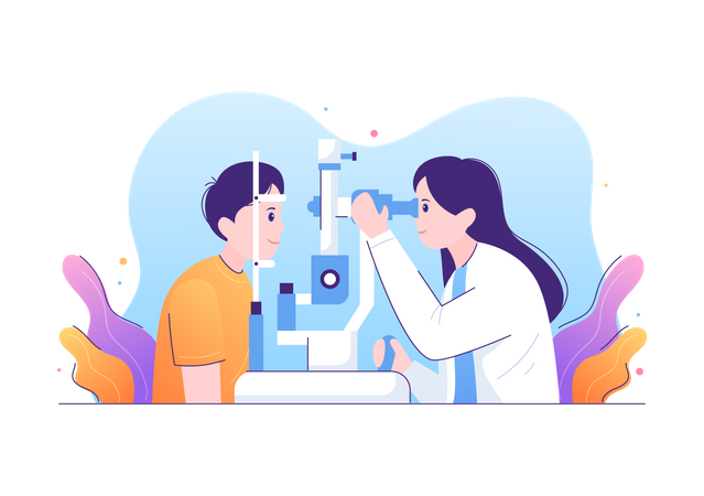 Ophthalmologische Diagnostik  Illustration