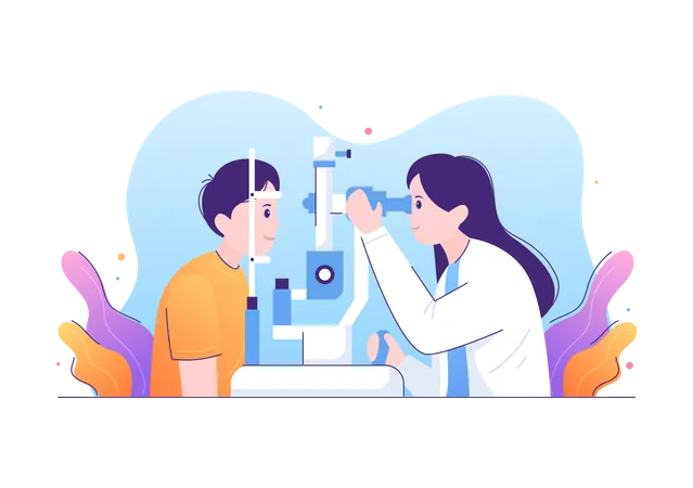 Ophthalmologische Diagnostik  Illustration