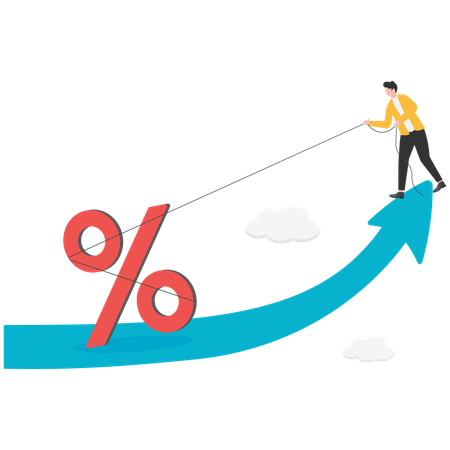 Augmentation du coût de la vie en raison de l'inflation  Illustration