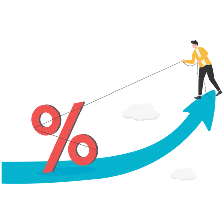 Augmentation du coût de la vie en raison de l'inflation  Illustration