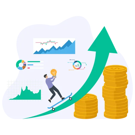 Augmenter la croissance des revenus  Illustration