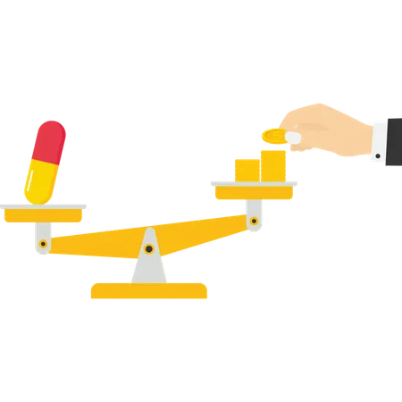 Aumento de los precios de los medicamentos  Ilustración