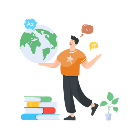 Ausländische Bildung  Illustration