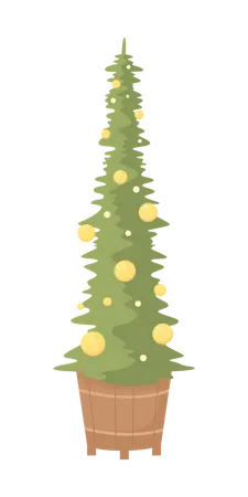 Außergewöhnlicher Weihnachtsbaum  Illustration