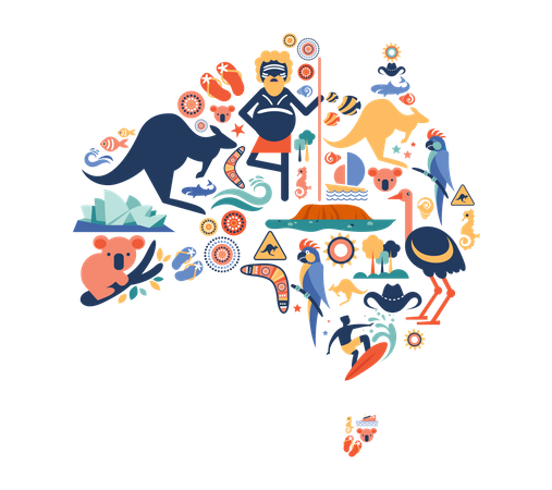 Australian culture  Illustration