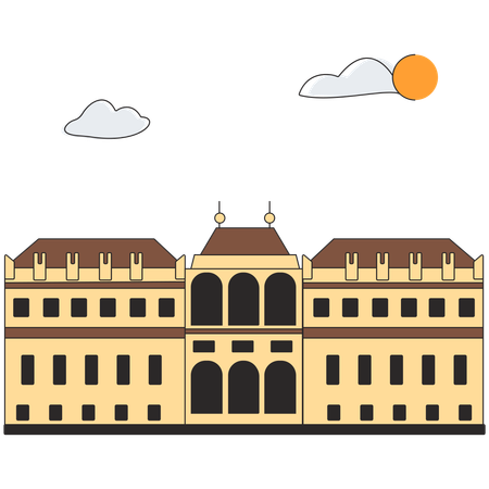 오스트리아 - 쇤브룬 궁전  일러스트레이션