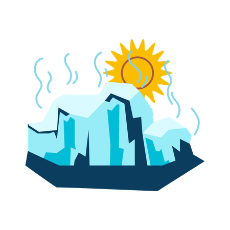 Auswirkungen des Klimawandels  Illustration