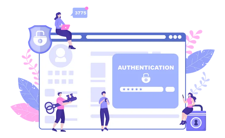 Authentication Security Illustration
