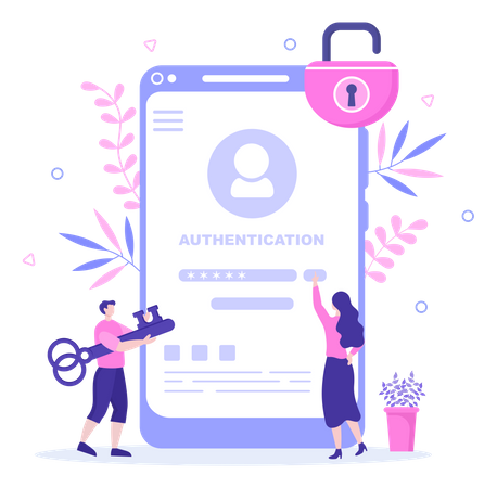 Authentication Security  Illustration