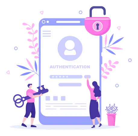 Authentication Security  Illustration