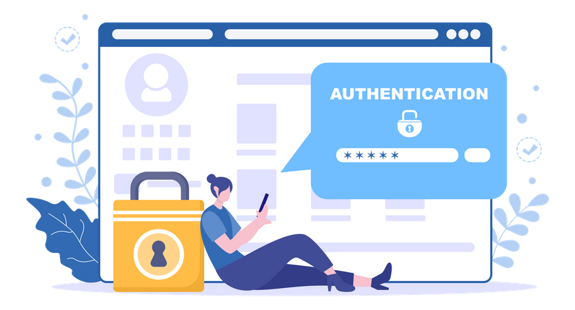 Authentication Security  Illustration