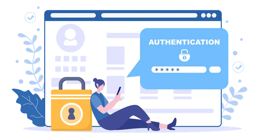 Authentication Security  Illustration