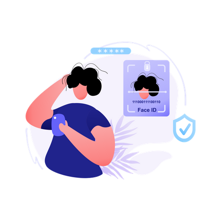 Authentification faciale  Illustration
