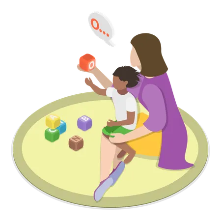 Autism Treatment  Illustration