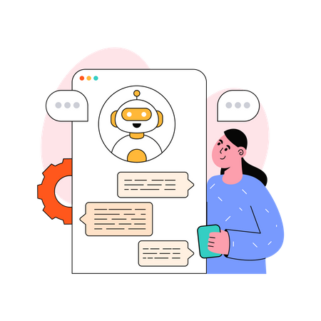 Auto Chat Illustration
