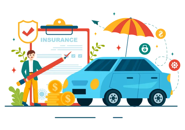 Auto Coverage  Illustration