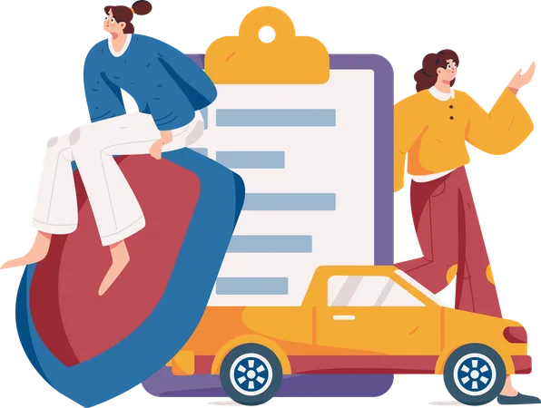 Auto Coverage  Illustration