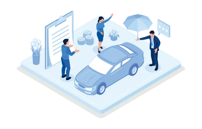 Auto Insurance  Illustration