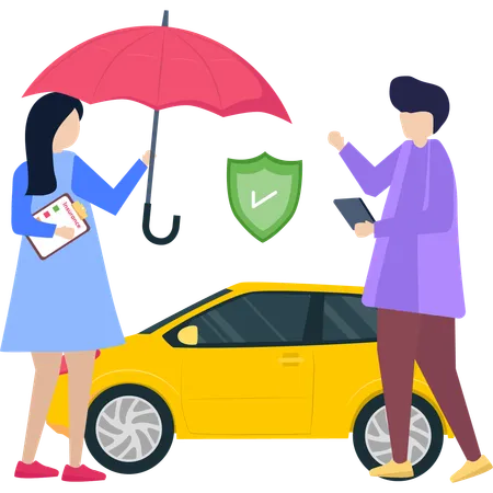 Auto Insurance  Illustration