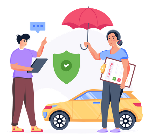 Auto Insurance  Illustration