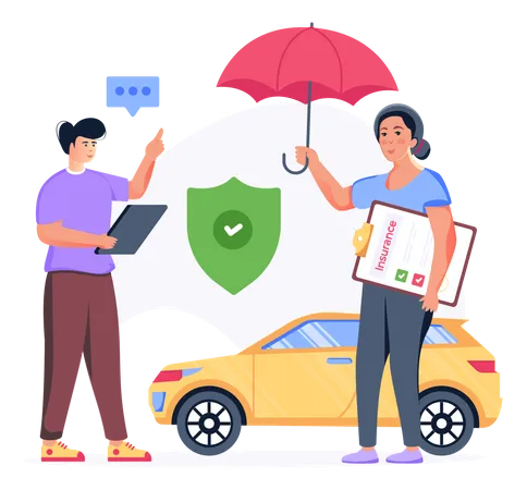 Auto Insurance  Illustration