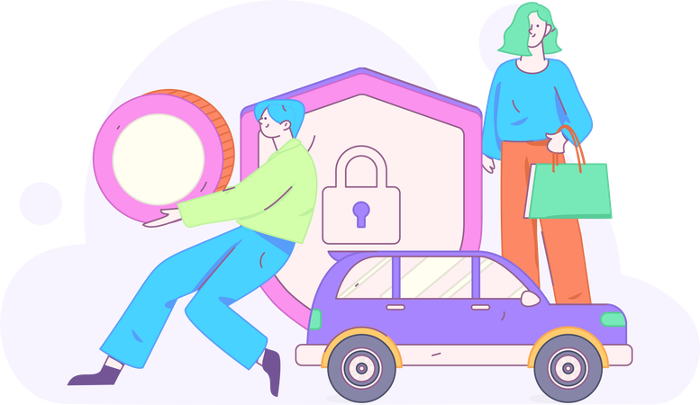 Auto Insurance  Illustration