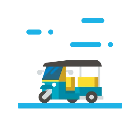 Auto rickshaw  Illustration