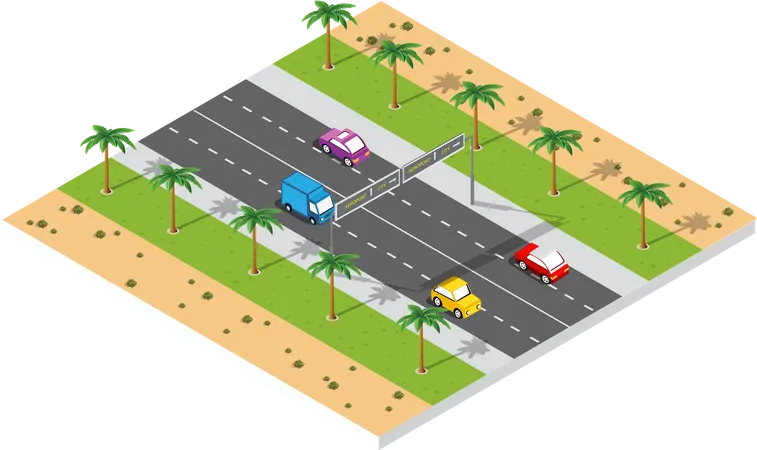 Autobahn  Illustration