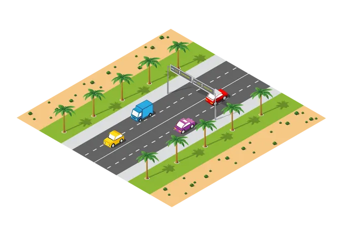 Autobahn  Illustration